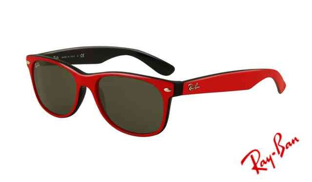 red frame ray ban sunglasses